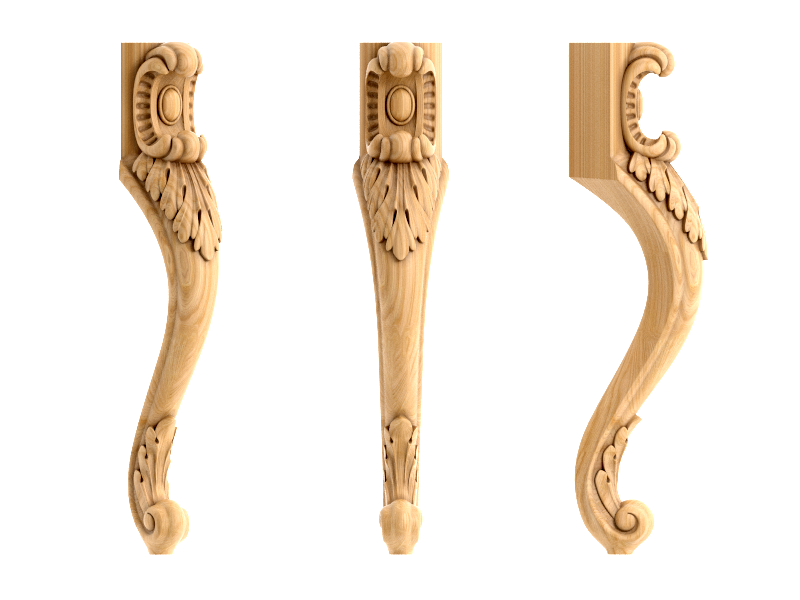 Pieds de meubles sculptés