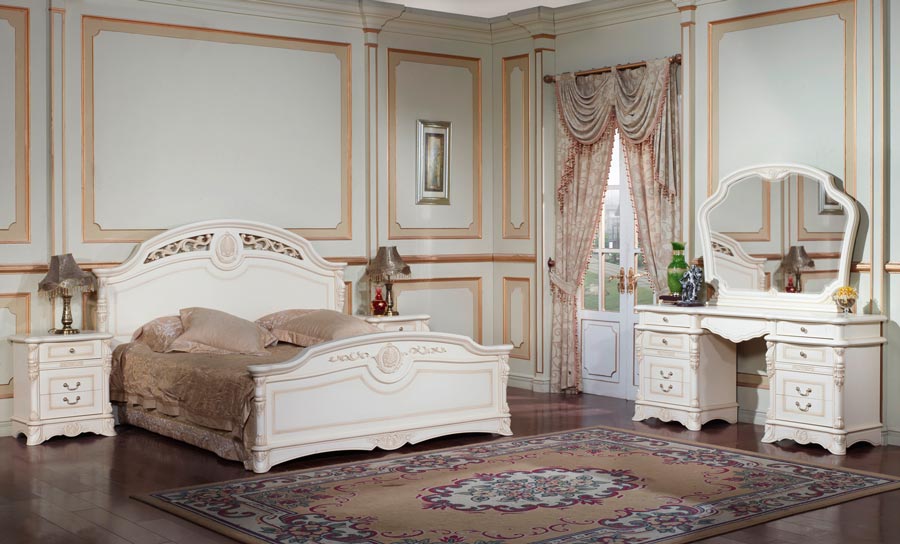 Mobilier de chambre blanc chic