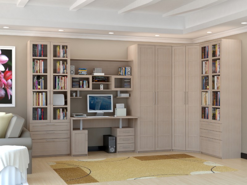 Mobilier chic dans la couleur du chêne laitier