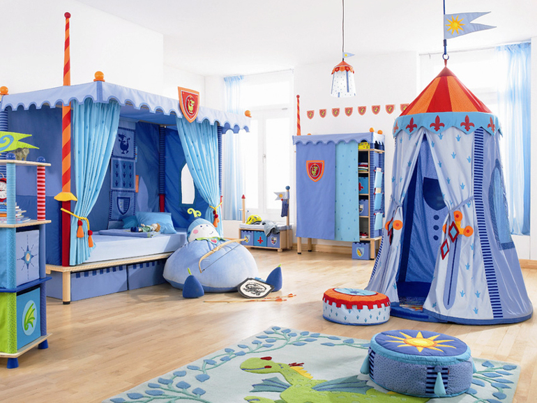 Mobilier de jeux pour enfants bleu
