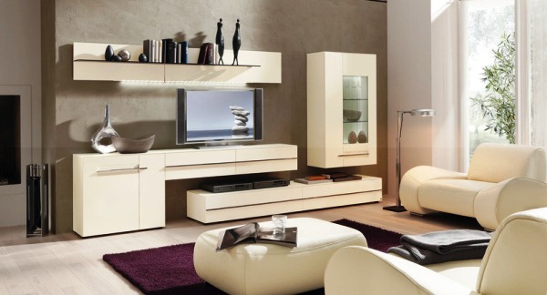 Mobilier modulaire moderne dans le salon