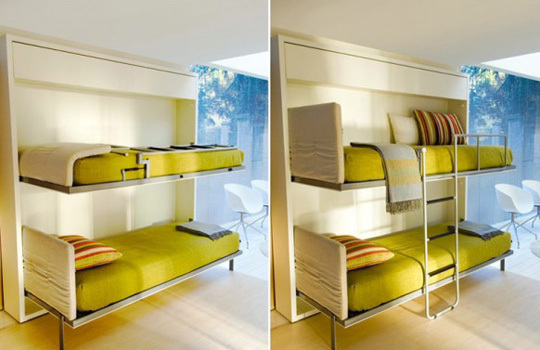Mobilier pliant moderne pour deux enfants
