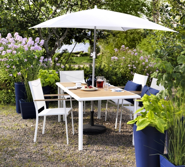 Meubles légers en plastique pour le jardin