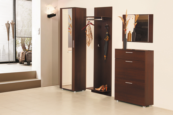 Meubles de couloir modernes de coin sombre