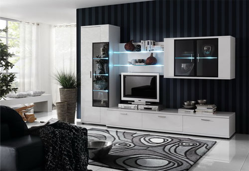 Meubles d'armoire confortables pour le salon