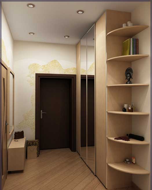Beau mobilier confortable pour un petit couloir