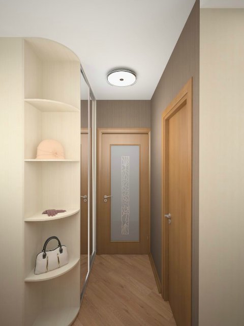 Mobilier moderne confortable pour un petit couloir