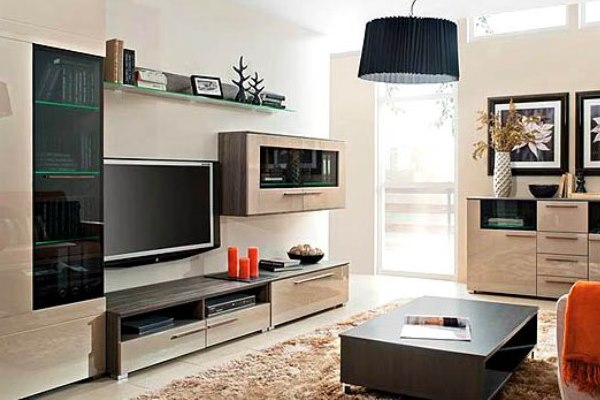 Meuble élégant et confortable pour le salon