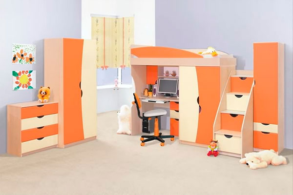 Nous décorons correctement la chambre de l'enfant