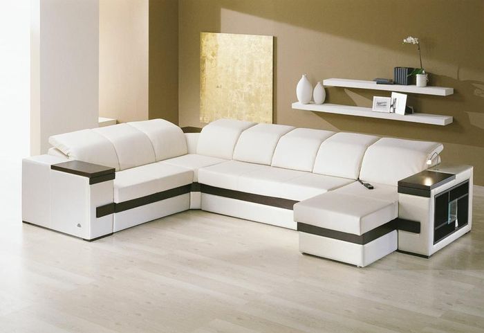 Meubles rembourrés confortables pour le salon