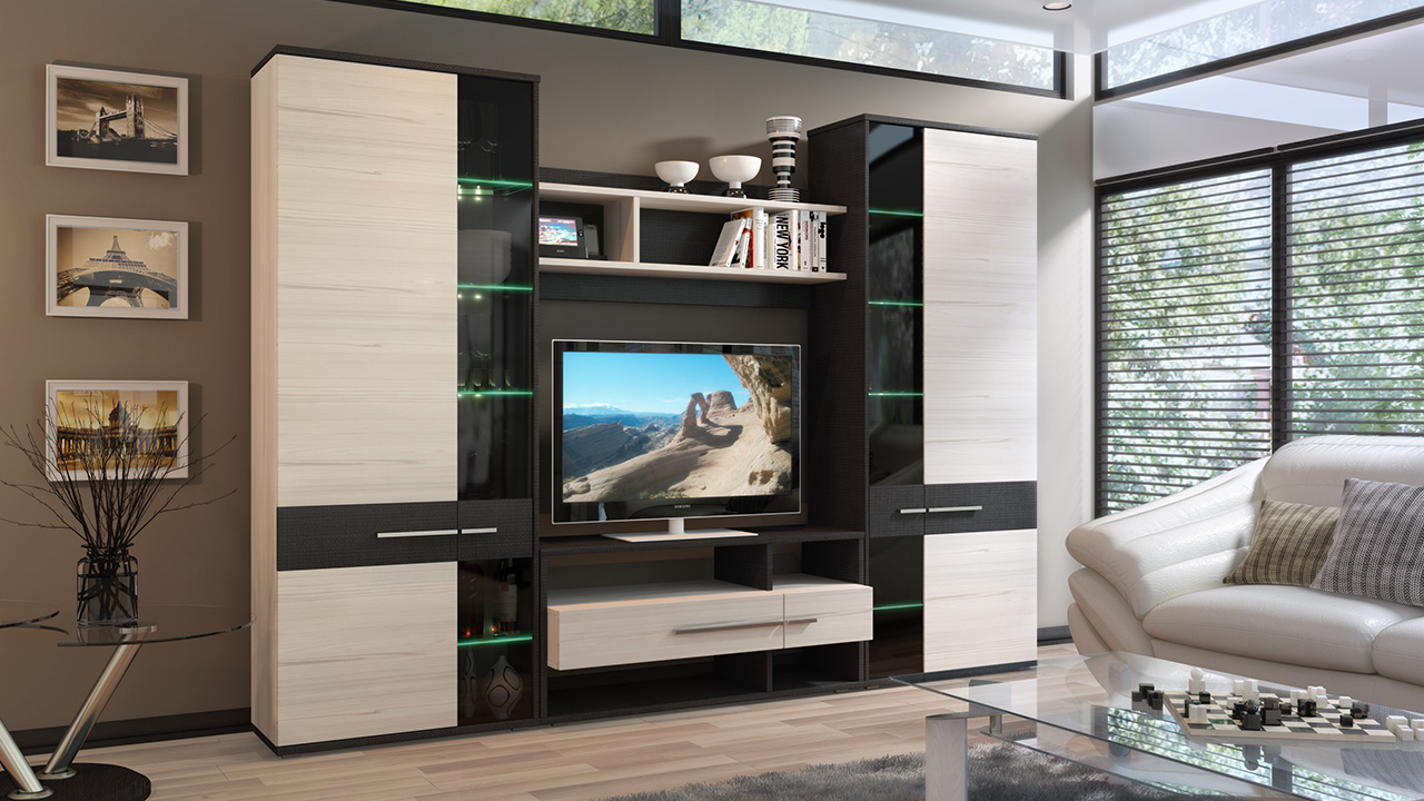 Une variante de beaux meubles pour le salon