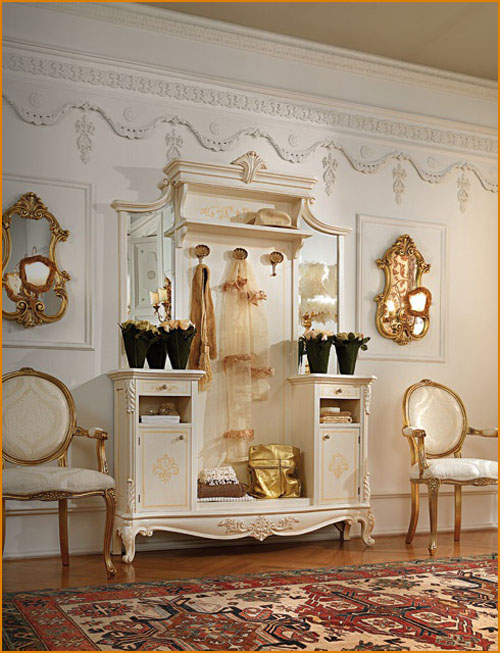 Nous choisissons des meubles pour le couloir d'un style classique pour la maison
