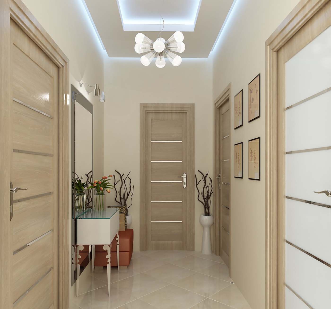 Conception du couloir dans l'appartement, la maison