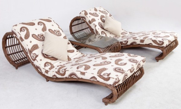 Meubles en osier design