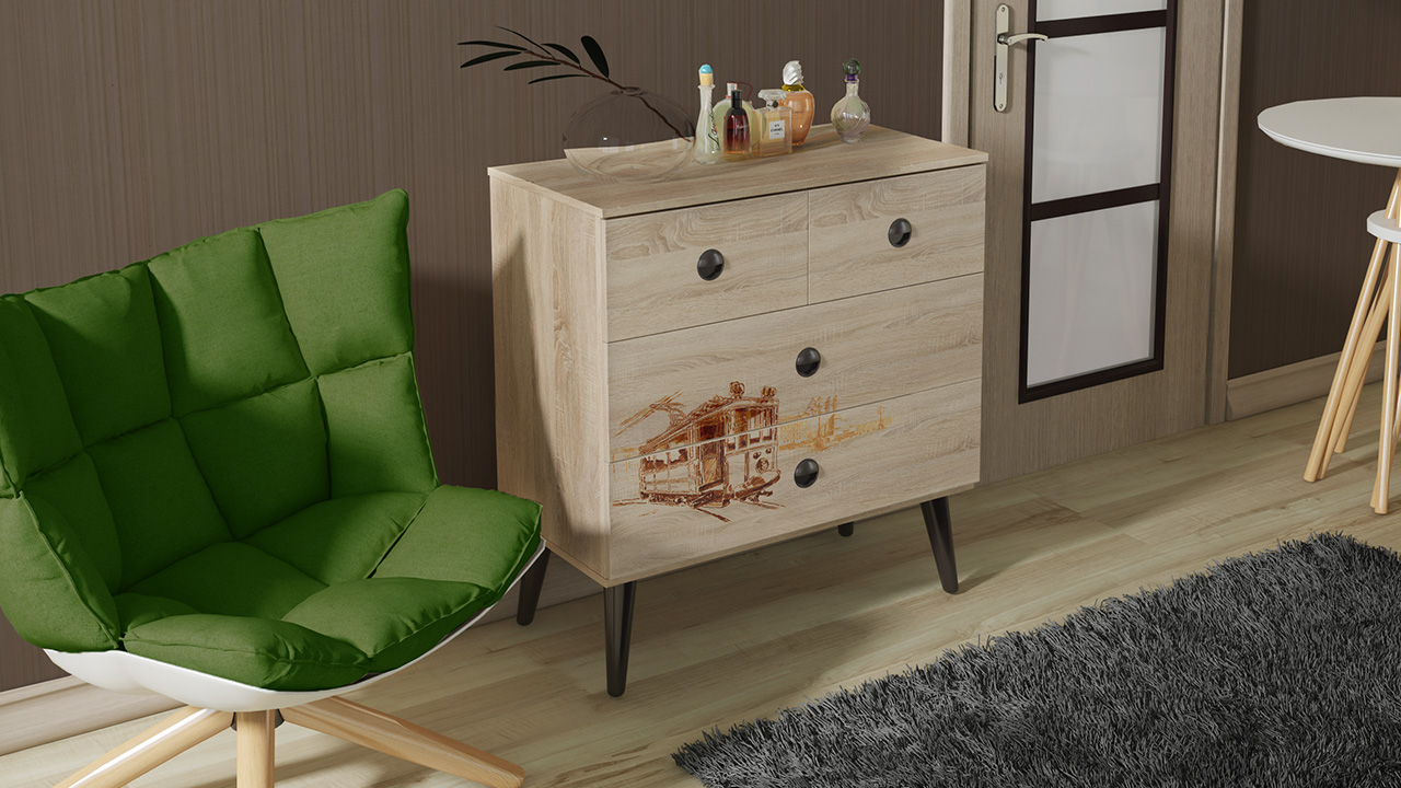 Commode dans le salon