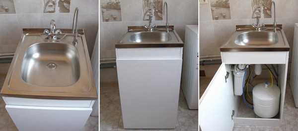 Meuble vasque compact