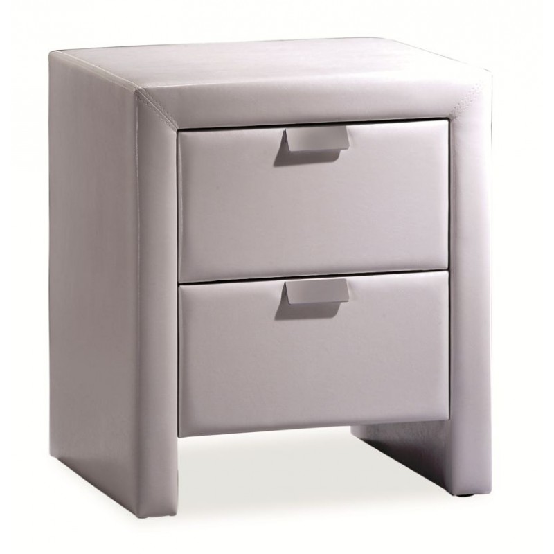 Table de chevet en cuir
