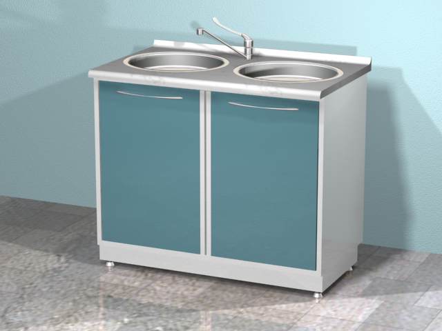 Meuble vasque double
