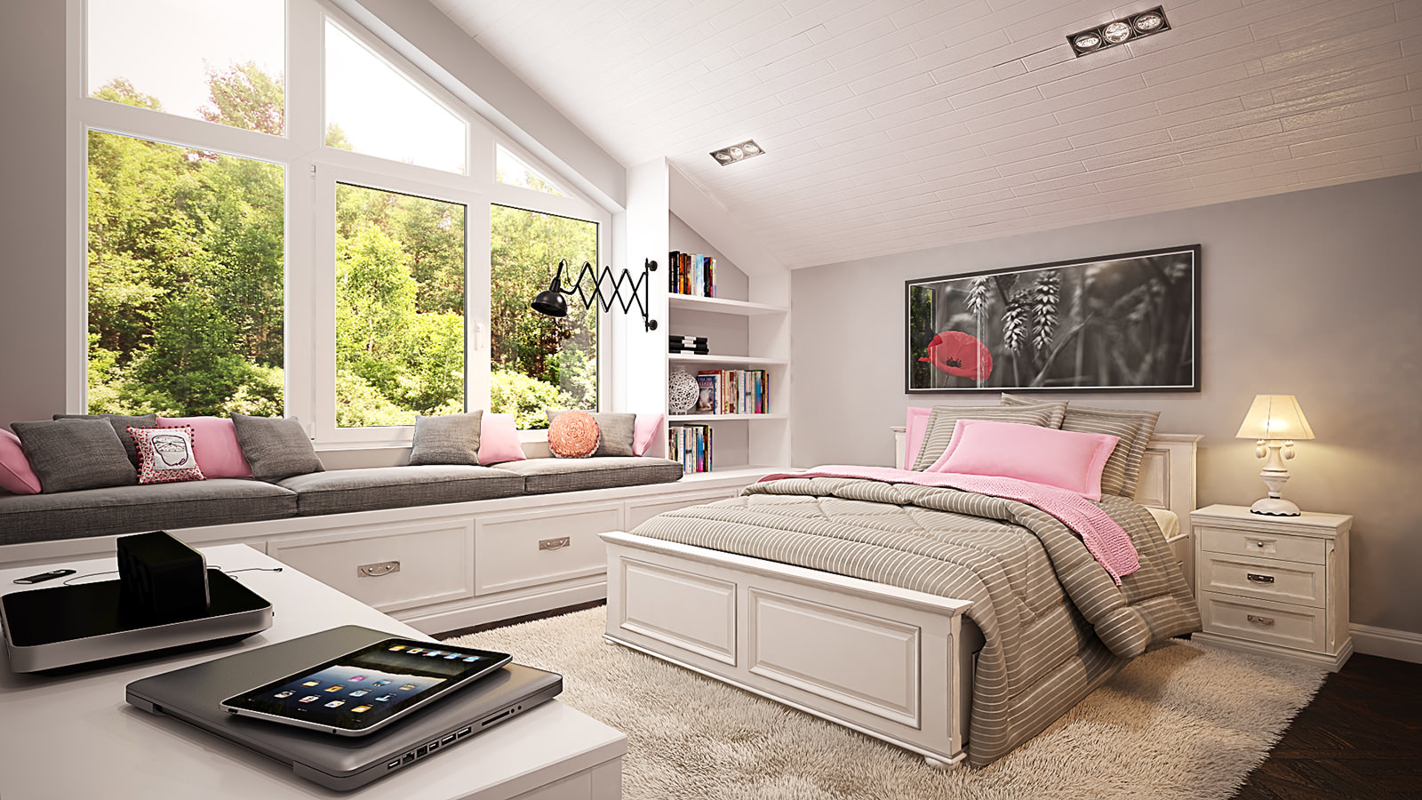 Chambre mansardée