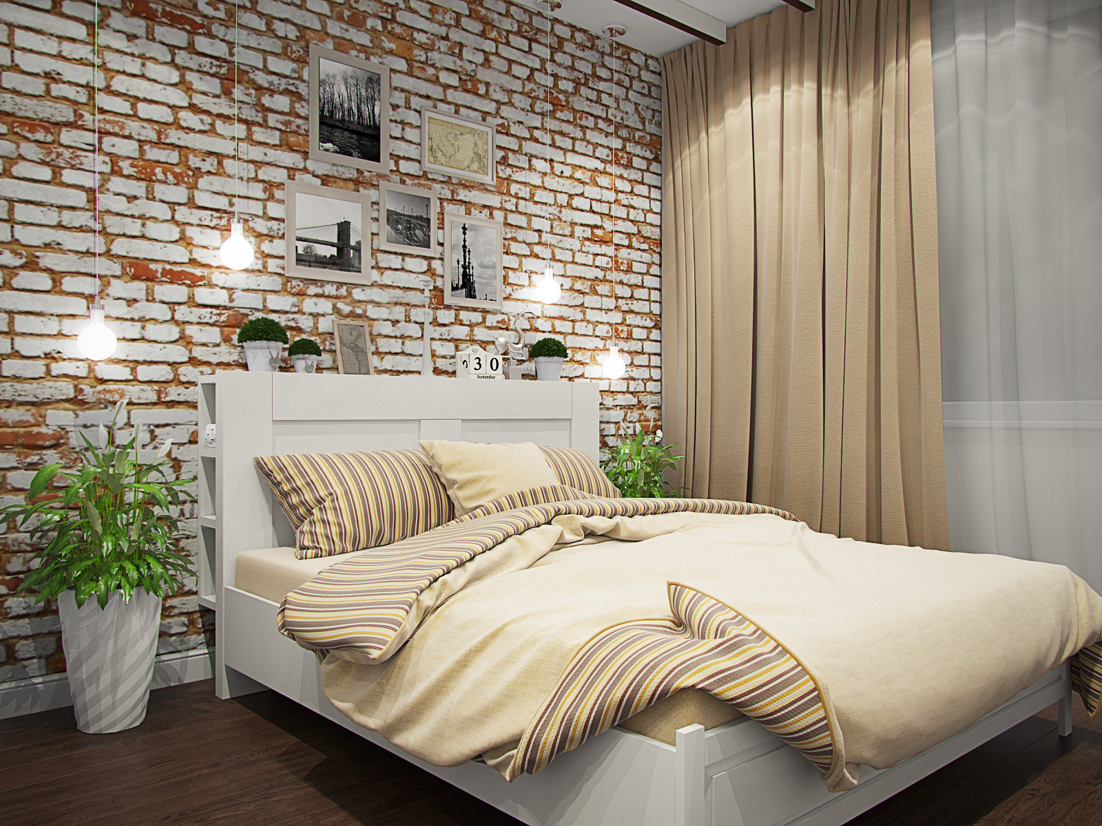Meubles à l'intérieur d'une petite chambre