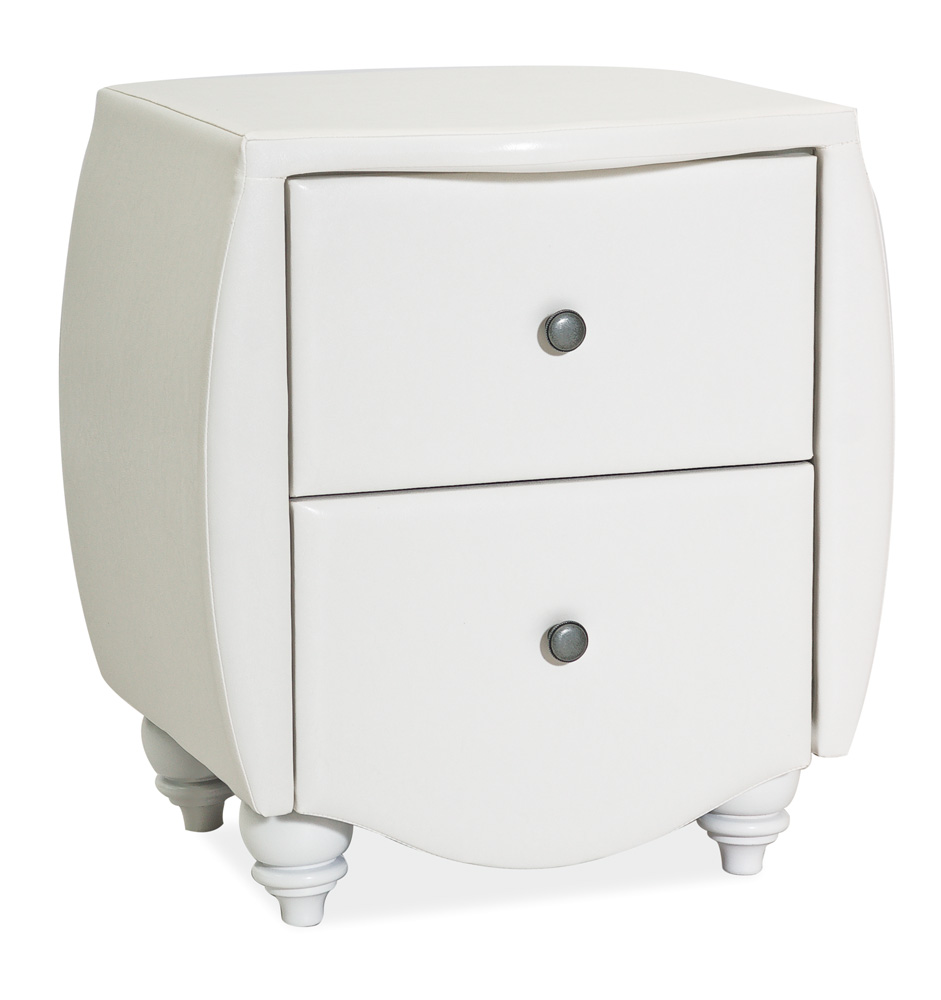 Table de chevet blanche