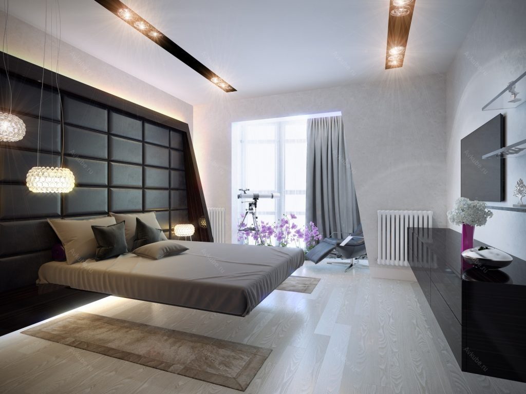 Lit montant dans la chambre
