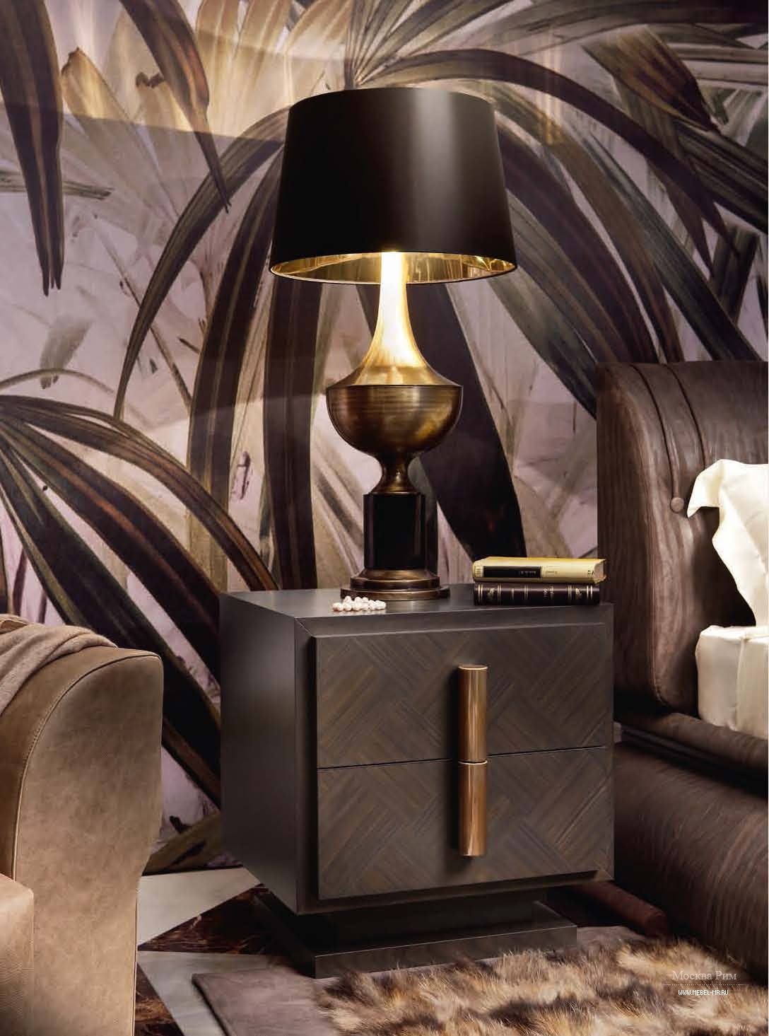 Table de chevet en noir