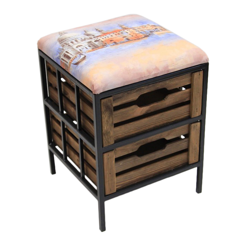 Pouf-étagère