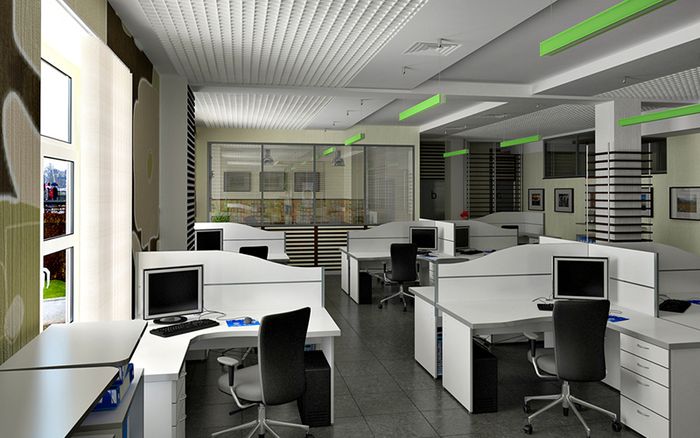 Emplacement des tables dans le bureau