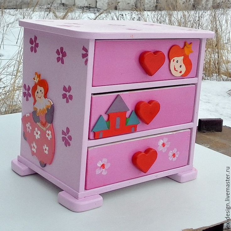 Table de chevet multicolore