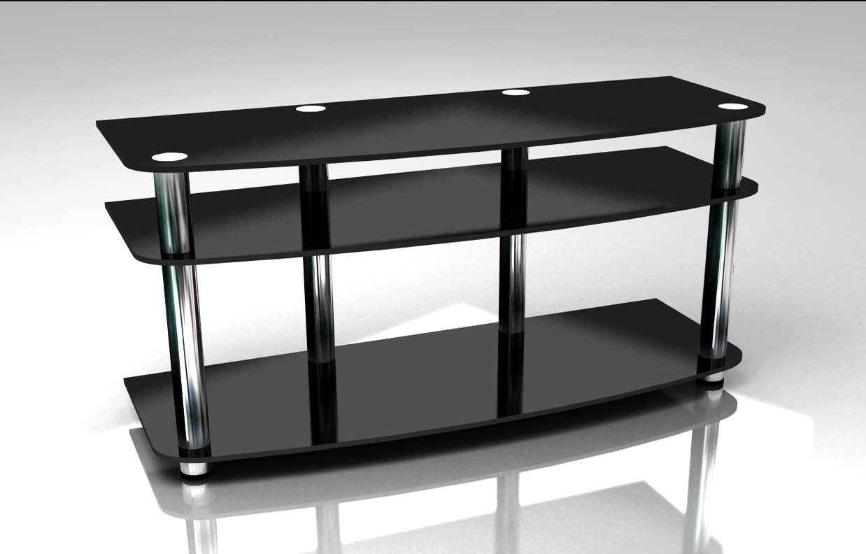 Meuble TV en verre