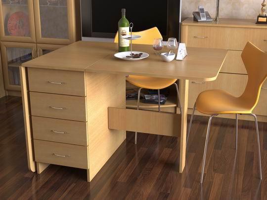 Table avec tiroirs