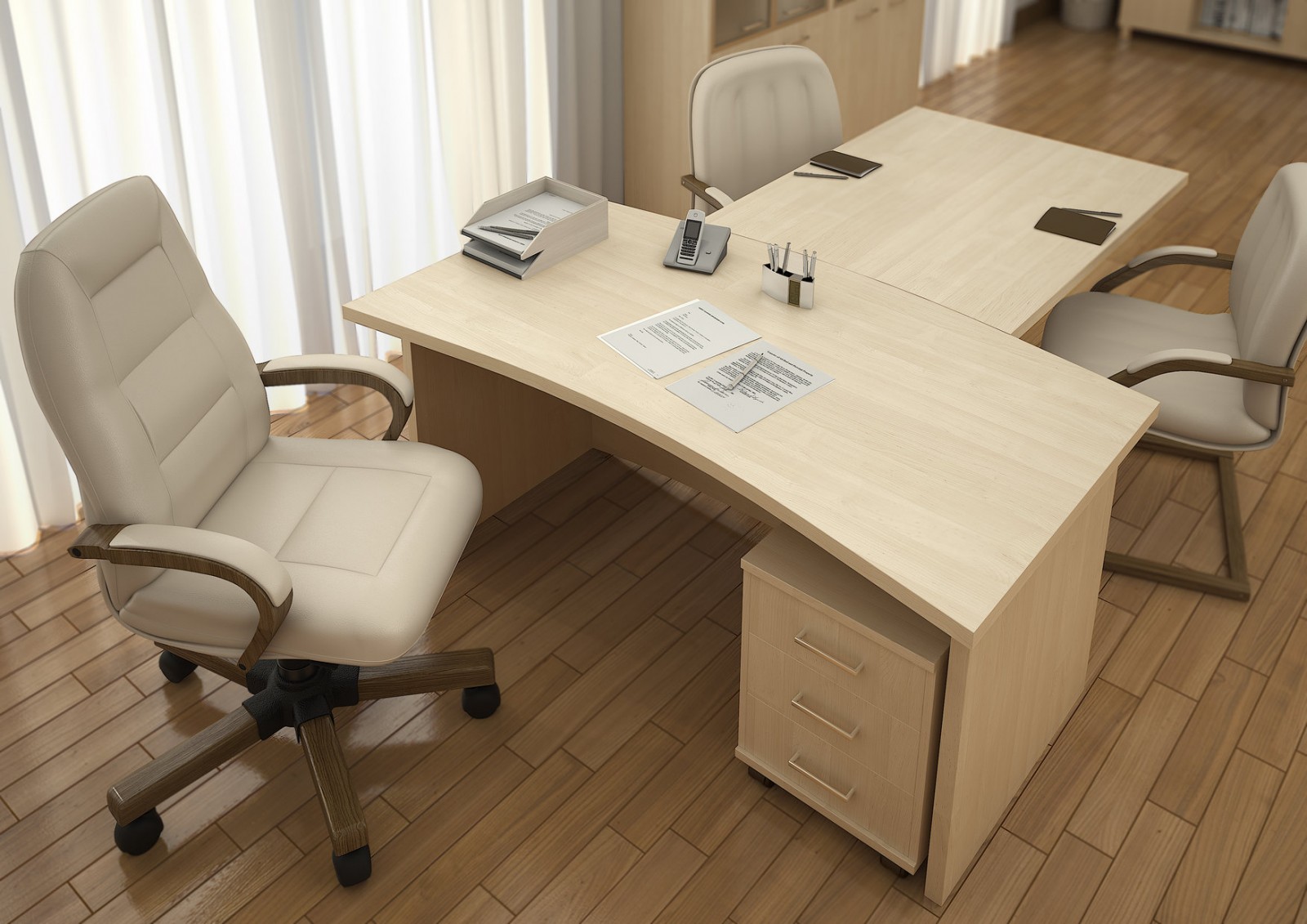 Mobilier de bureau lumineux