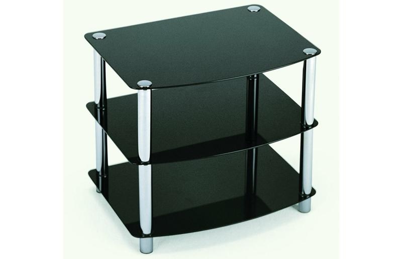Armoire en verre noir