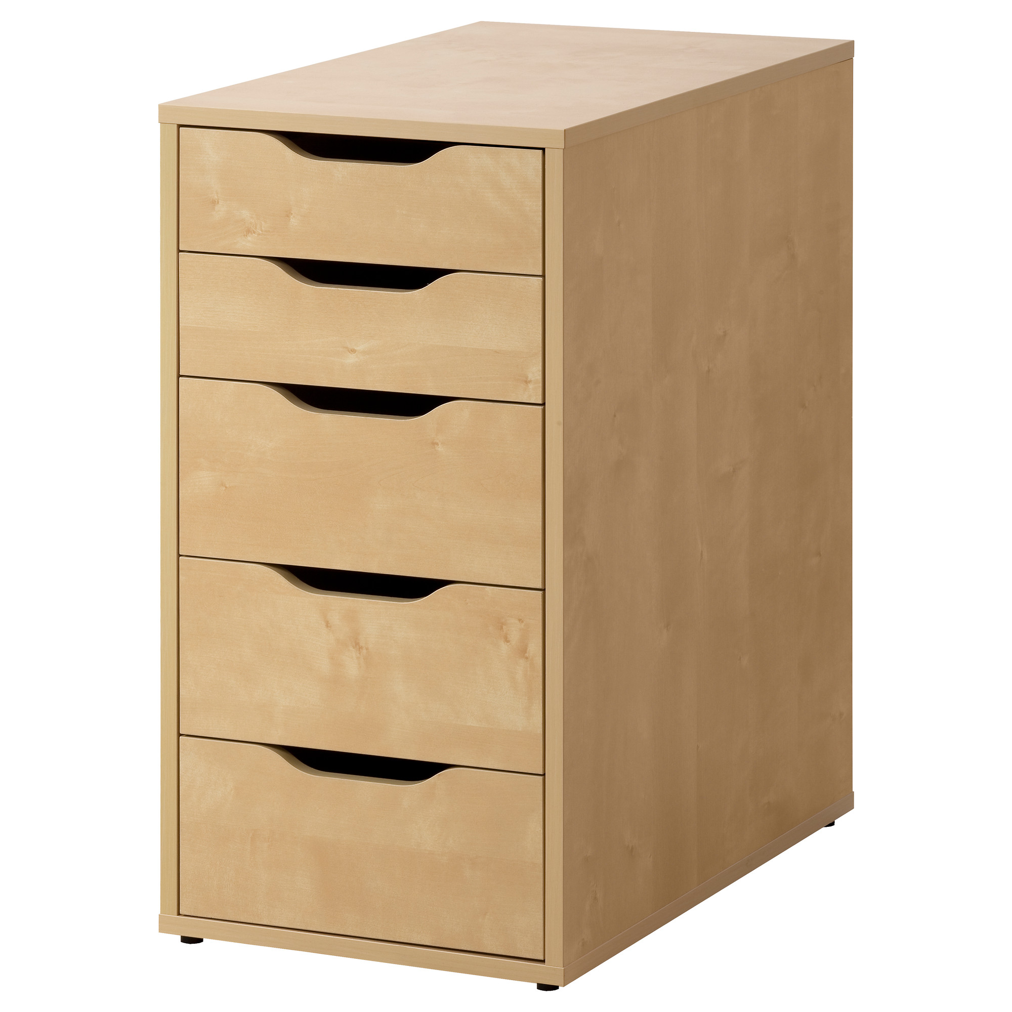 Armoire à tiroirs, sous le bouleau