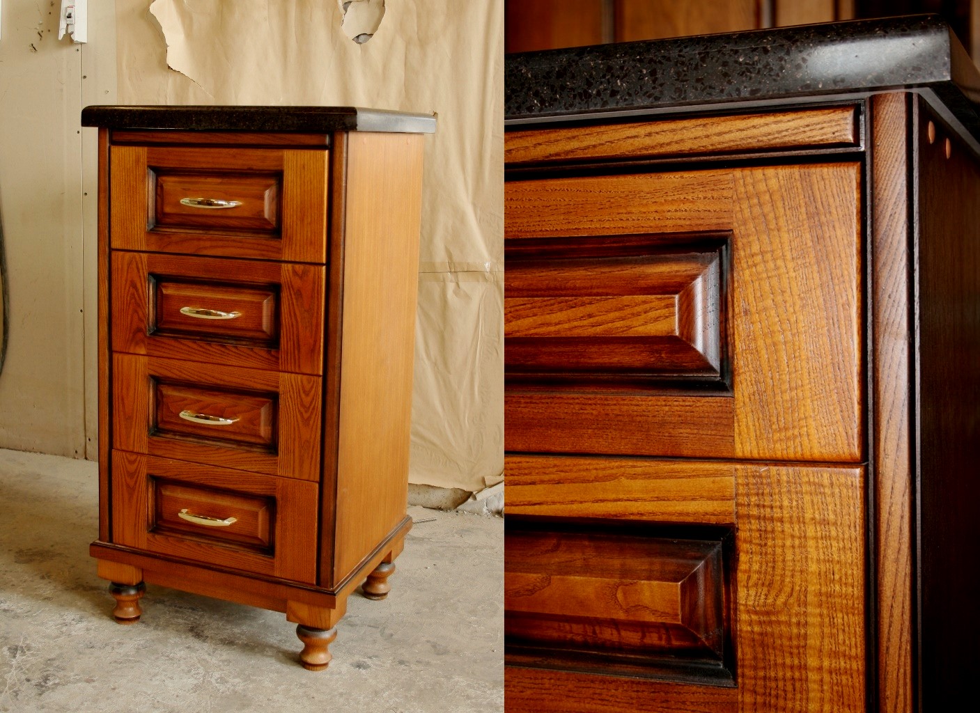 Armoire étroite avec tiroirs