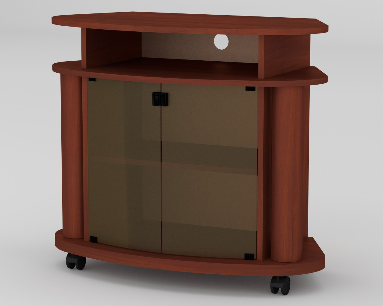 Armoire avec portes vitrées