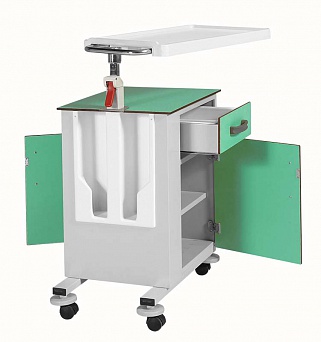 Table de chevet, médicale, double face