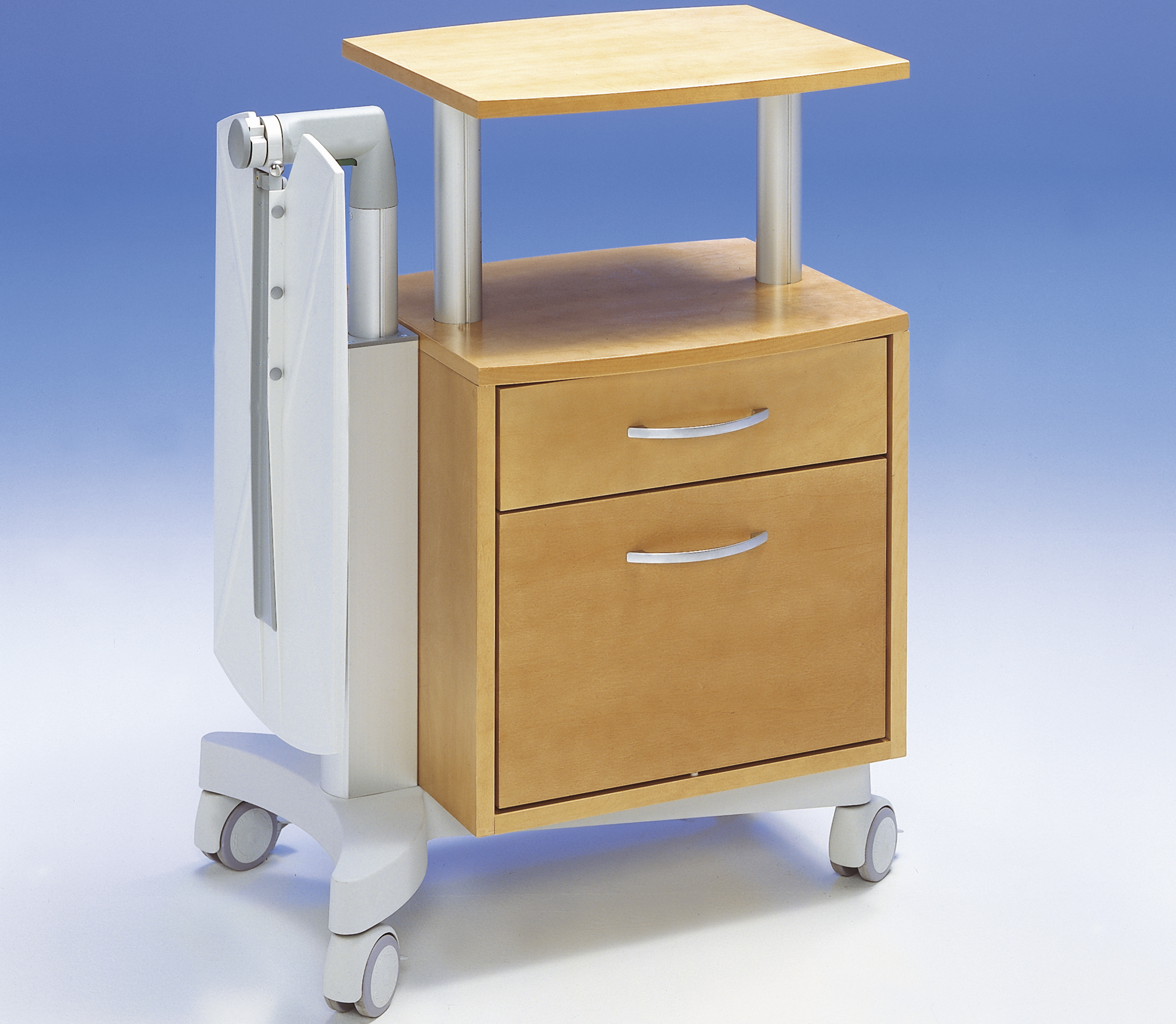 Tables de chevet d'hôpital