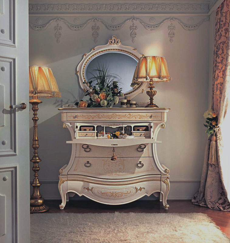 Commode de bureau blanche
