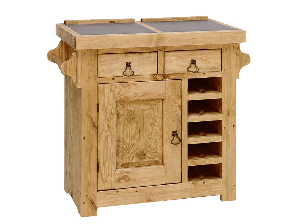 Commode coupe de pin