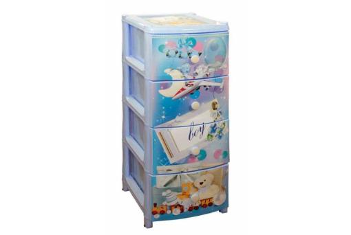 Commode bleu