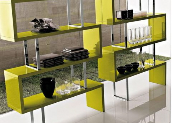 Rayonnage dans le salon