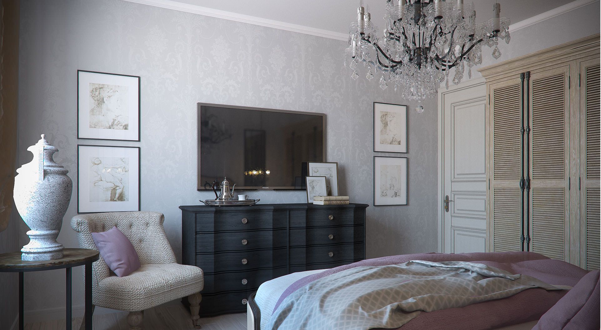 TV sur la commode