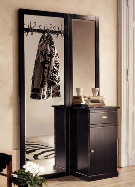 Meuble miroir d'entrée