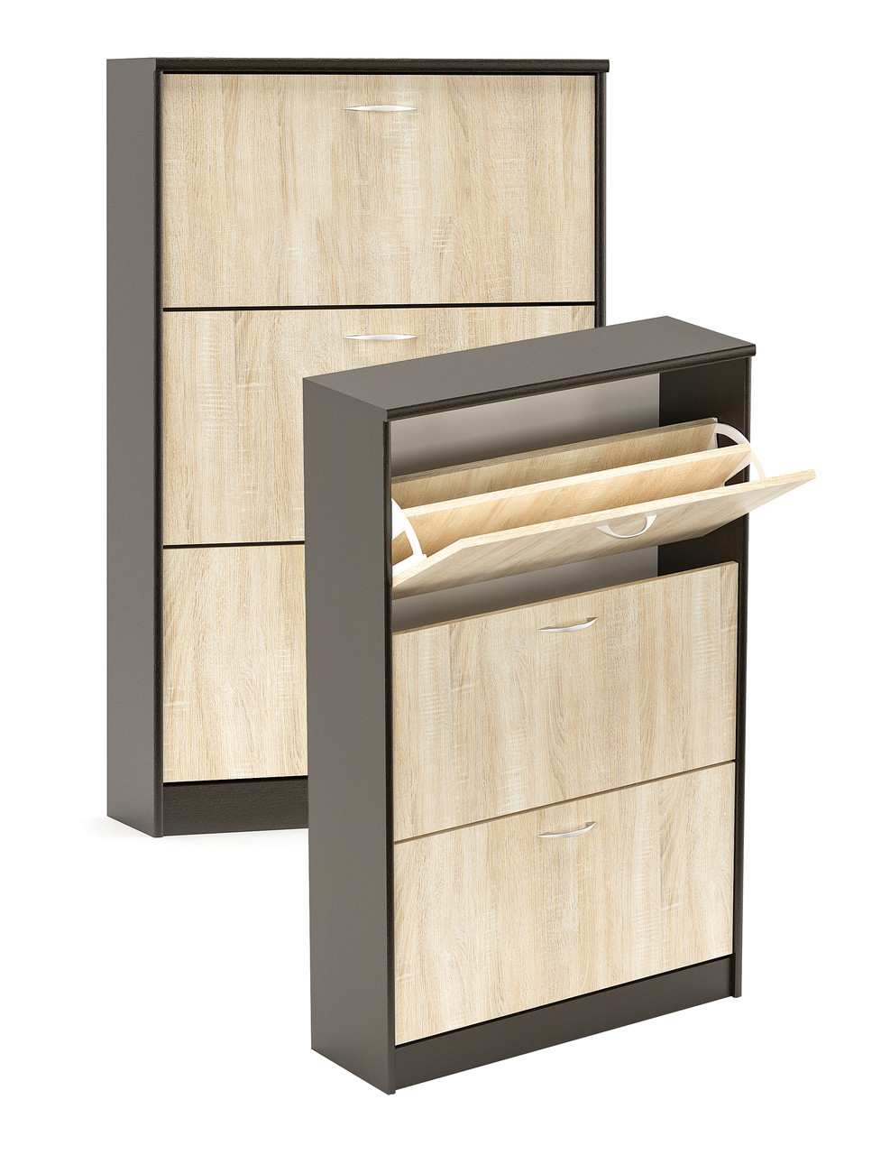 Armoire étroite pour chaussures dans le couloir