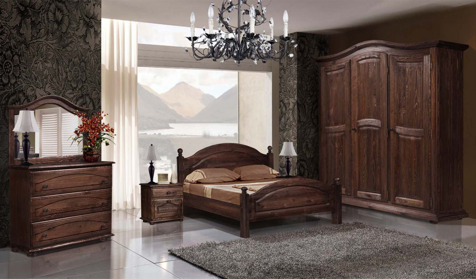 Meubles en bois dans la chambre