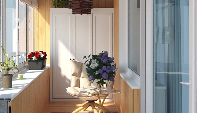 Intérieur du balcon