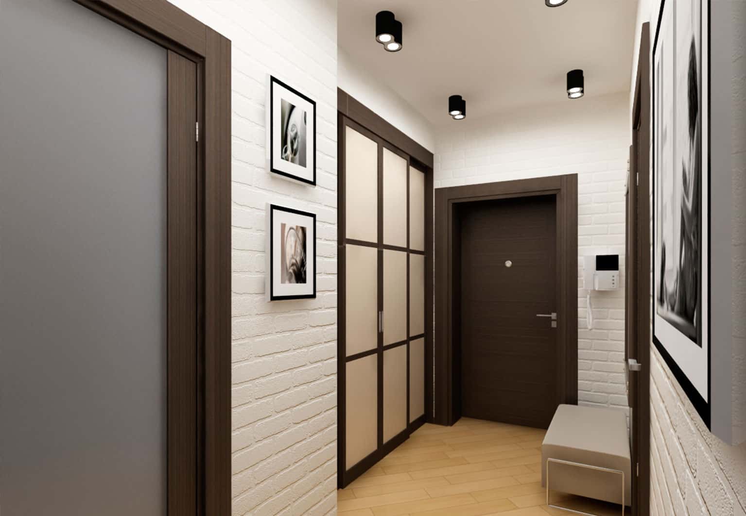 Intérieur d'un petit couloir