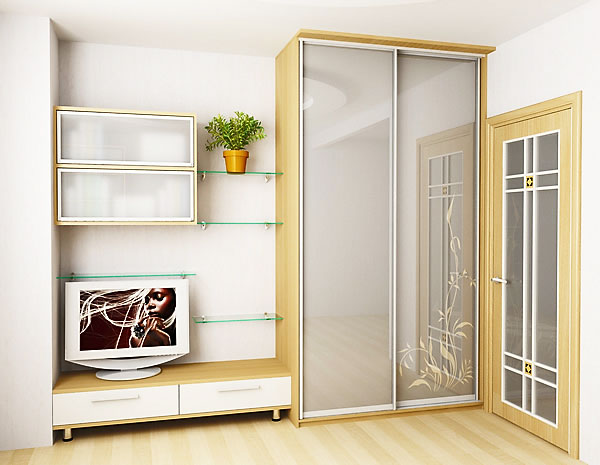 Armoire coulissante pour un salon